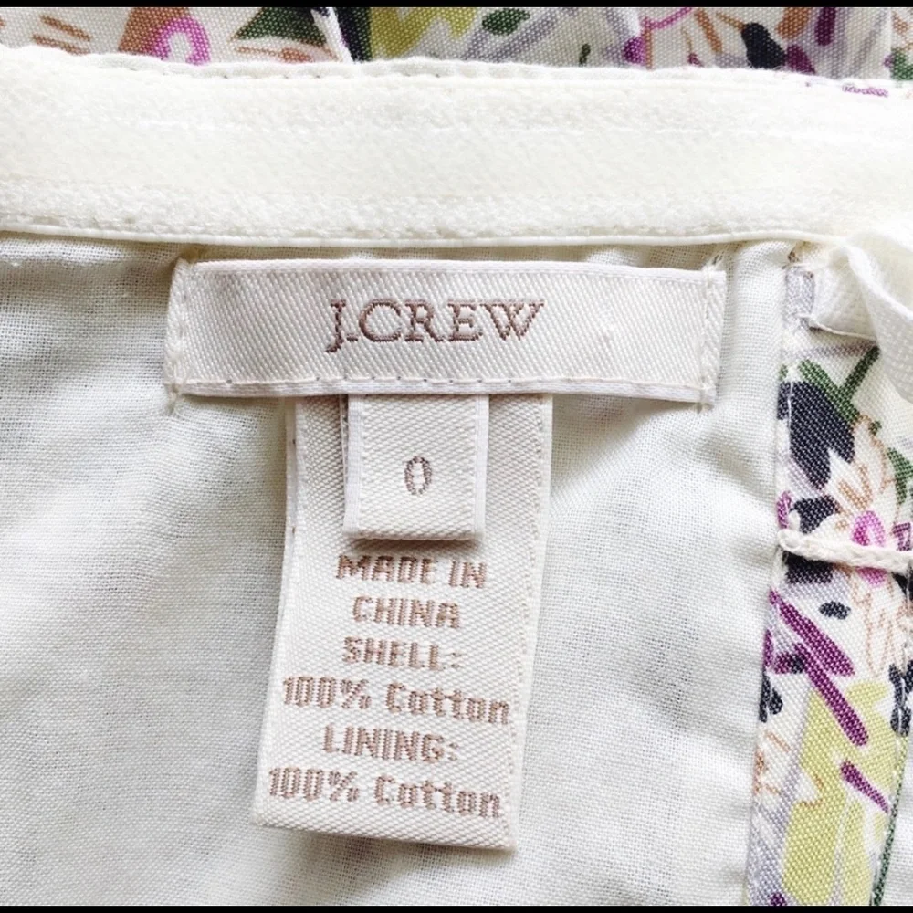 J. Crew | Daisy Day Strapless Summer Floral Dress S